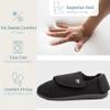 EUROPEAN SOFTEST Diabetic Shoes for Women Extra Wide Width Adjustable Women's Diabetic Shoes with Plush Lining Diabetic Slippers for Women Extra Wide Width Foot Pain Relief (12, Black) view 3