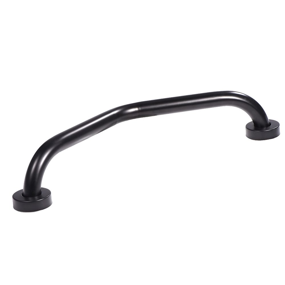 Greensen Curved Shower Grab Bar Stainless Steel Bathtub Handle Wall Handle Shower Handle Hand Grip Safety Handle Non Slip Grab Bars for Seniors and Children Black