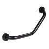 Greensen Curved Shower Grab Bar Stainless Steel Bathtub Handle Wall Handle Shower Handle Hand Grip Safety Handle Non Slip Grab Bars for Seniors and Children Black view 2