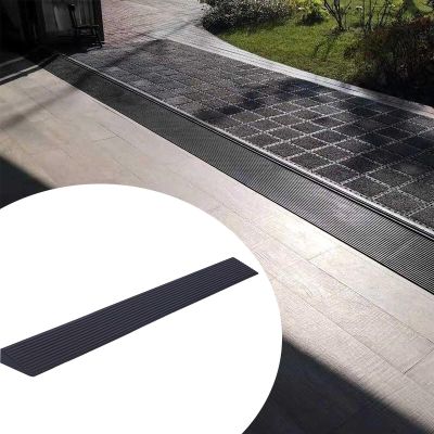 Rubber Power Ramps,Wheelchair Threshold Transition Strip,Butt Up Threshold-Moldings Trim,Indoor Kerb Ramp for Wheelchair Scooter Sweeping Robot, Portable Door Step Accessible Channel (Size : 1x5cm/0.