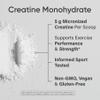 Sports Research Creatine Monohydrate - Gain Lean Muscle, Improve Performance and Strength and Support Workout Recovery - 5 g Micronized Creatine - 10.58 oz view 4