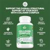 Multi Collagen Protein Peptides Supplement Capsules - 1800mg Collagen Complex Types I, II, III, V, X - Joint Support, Healthy Hair, Skin, Nails, Beauty Vitamins, 100% Natural, Non-GMO 270ct (3) view 2