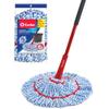 O-Cedar MicroTwist MAX Microfiber Twist Mop with 1 Extra Refill | Features Hands-Free Wringing | Extra Large 18-Inch Mop Head | Safe on All Floor Types view 1