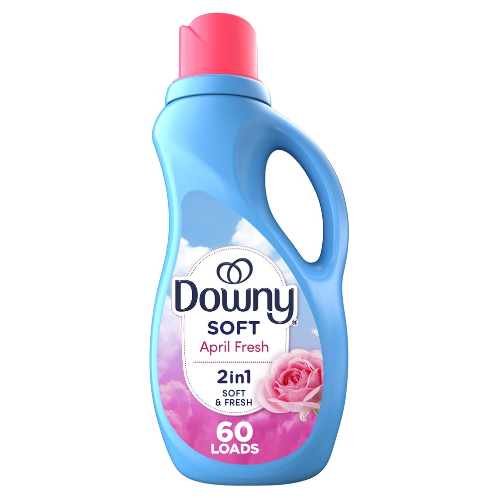 Downy Soft, 2 in 1 Soft and Fresh Liquid Fabric Softener, April Fresh, 44 fl oz, 60 Loads, Fabric Conditioner Liquid provides softness and freshness for fabrics