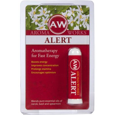 AromaWorks Alert Aromatherapy Nasal Inhaler  All-Natural Boost to Mental Focus and Stamina for Adults, Teens, and Children - 6 Pack