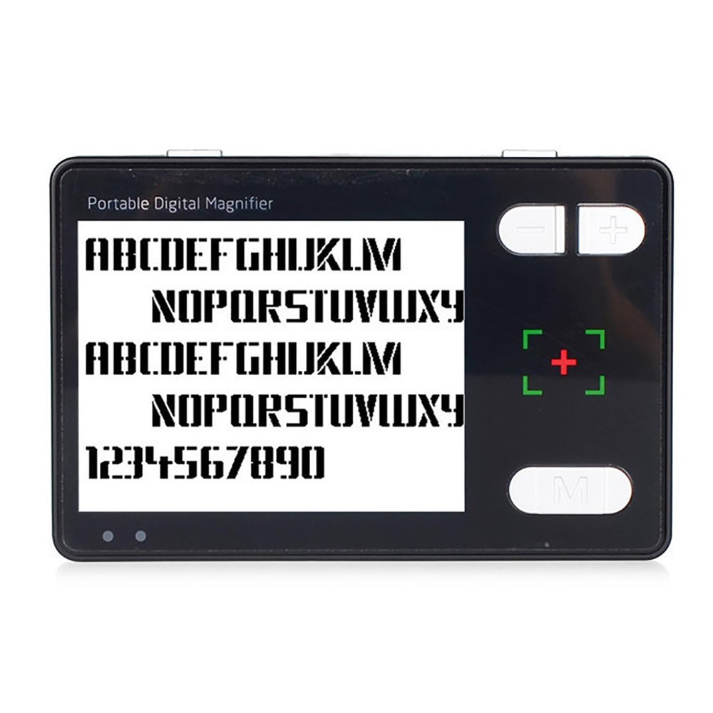 Low Vision Reading Aids, 3.5 Inch Electronic Reading Magnifier, 2X to 32X Magnification, Support Voice Prompt Function and 26 Color Modes,Rechargeable and Long-Lasting Use, for Reading Books