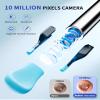 Ear Wax Removal Tool, Ear Tweezers with 10 Megapixel Ear Camera, Note 5 Ear Wax Removal Kit with 12 Pcs Ear Scoops, 4-in-1 Ear Cleaner with Ear Pick & Tweezers Mode, Blue view 3