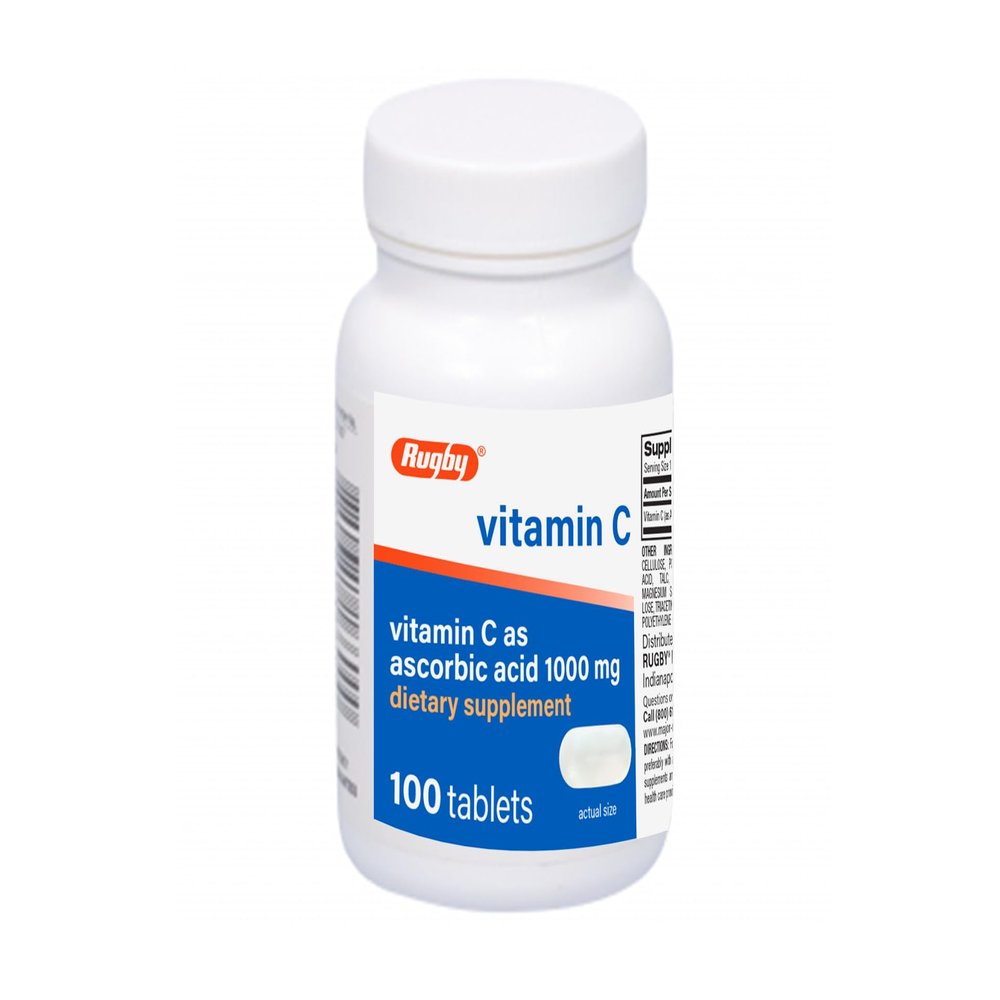Rugby Labs VITAMIN C 1000 MG TABLET (Bottle, 100 Tablet)