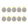 10 Pcs Durable Scrub Scouring Sponge Microfiber Scouring Scrubber Round Dish Washing Sponge Scrubber for Cleaning Dishes Pots, Random Color view 1