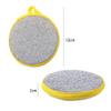 10 Pcs Durable Scrub Scouring Sponge Microfiber Scouring Scrubber Round Dish Washing Sponge Scrubber for Cleaning Dishes Pots, Random Color view 2