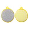 10 Pcs Durable Scrub Scouring Sponge Microfiber Scouring Scrubber Round Dish Washing Sponge Scrubber for Cleaning Dishes Pots, Random Color view 3