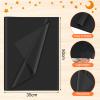 60 Sheets Black Tissue Paper Bulk, PLULON Gift Wrapping Tissue Paper for Packaging 14 x 20 Inch Art Crafts for Gift Bags Decorative Floral Wedding Birthday Party Decor view 2