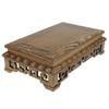 Buddhist Bonsai Base Wood Rectangular Delicate Texture Table Hollow Carved Stone Buddha Statue Base Small Coffee Table Decorative Ornaments view 1