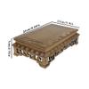 Buddhist Bonsai Base Wood Rectangular Delicate Texture Table Hollow Carved Stone Buddha Statue Base Small Coffee Table Decorative Ornaments view 2