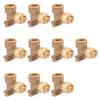 90 Degree Drop Ear Elbow, Push Fit Plumbing Fittings, Push-to-Connect, 1/2" x 1/2" NPT Female Adapter with Disconnect Clip, No Lead Brass for PEX, PE-RT, CPVC Pipe - Pack of 10 view 1