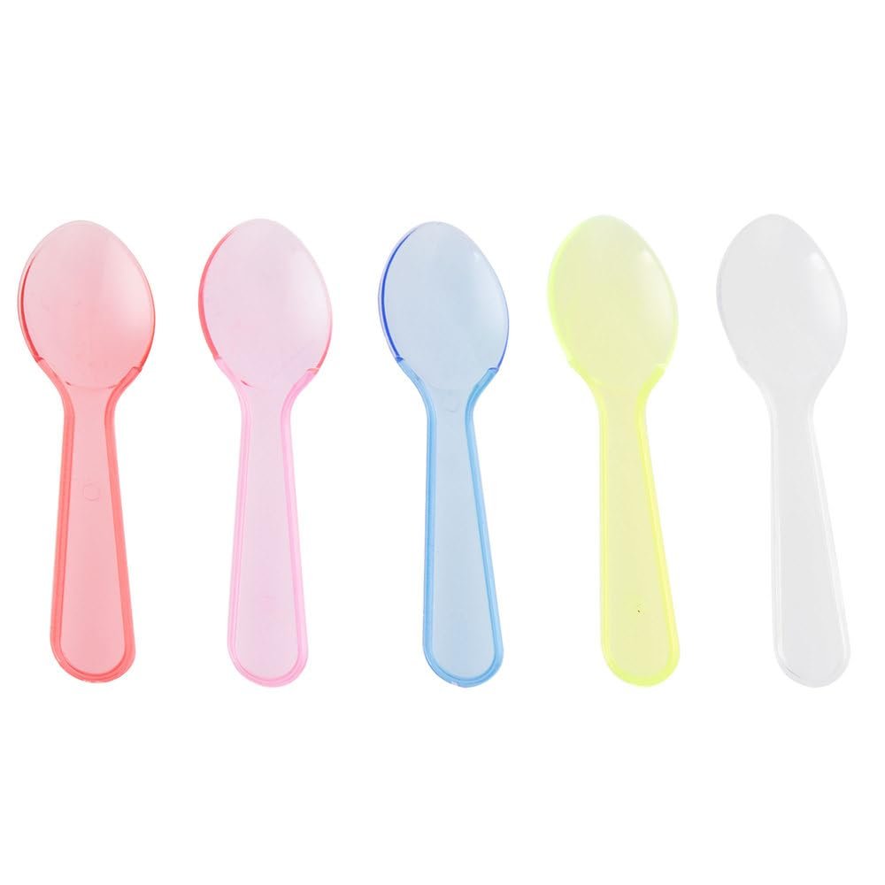 3'' Neon Plastic Taster Spoons (200)