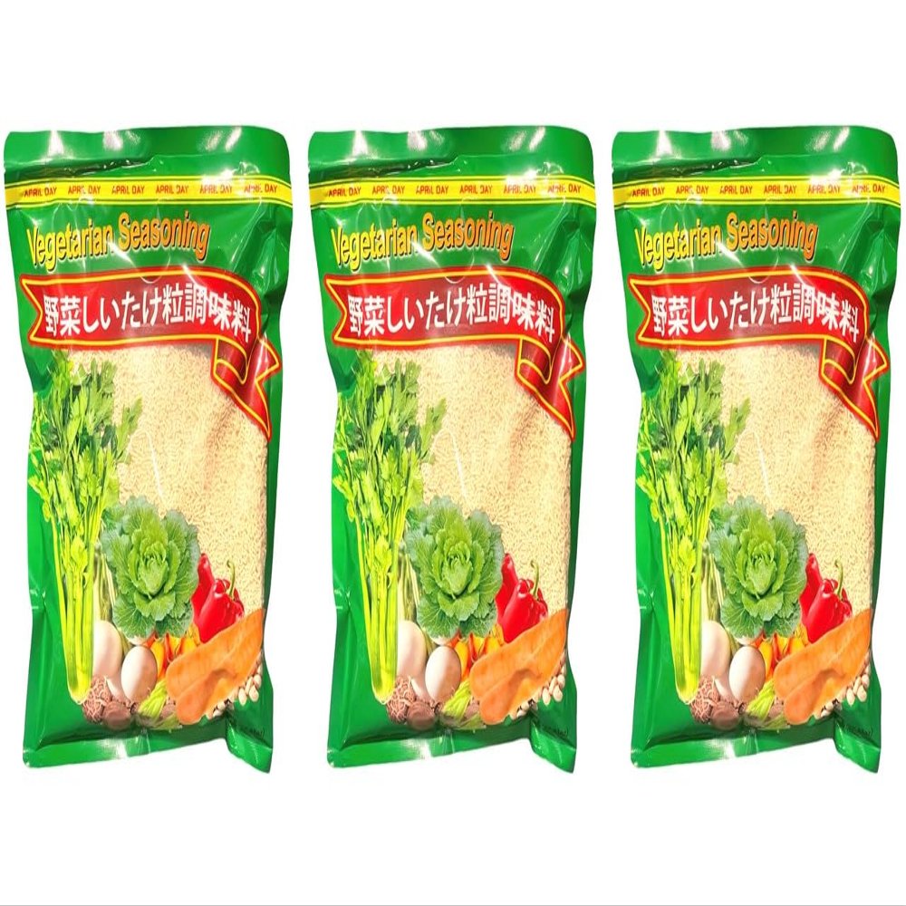 3 Packs - Vegetarian Seasoning Powder - Bot Nem Nau An - 17.6 Oz per Bag with 3 Bags per Order