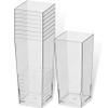 Blue Sky MiniWare Clear Ultra Tall Square Shot Cups - 3 oz | 8 Count - Perfect for Cocktails, Mixed Drinks, and Entertaining view 1