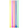 8'' Super Jumbo Neon Unwrapped Spoon Straws (400 ct box) view 1
