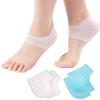 2 Pairs Silicone Heel Protectors for Shoes  Slim Gel Heel Sleeves for Blister Prevention, Cracked Heels & Daily Comfort, Men & Women (Blue and White) view 1