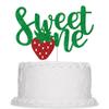 Glitter Strawberry Sweet One cake Topper-BirthdayBoys and girls Baby Shower and Tropical PartySummer Fruits Theme Dessert cake Picks Decoration Supplies (sweet one) view 1