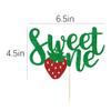 Glitter Strawberry Sweet One cake Topper-BirthdayBoys and girls Baby Shower and Tropical PartySummer Fruits Theme Dessert cake Picks Decoration Supplies (sweet one) view 3