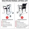 Portable Patient Lift For Car,Self-Service Patient Lift Transfer Machine With Soft Seat And Toilet Seat,330 Pound Weight Capacity,Suitable For All Kinds Of Wheelchairs And Beds.,B view 2