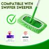 Yicotira Reusable Mop Pads Refill Compatible with Swiffer Sweeper Mop - Dry Sweeping Cloths & Wet Mopping Cloths for Household Cleaning - Washable Microfiber Pads for Mopping Floors (8 Pack) view 2