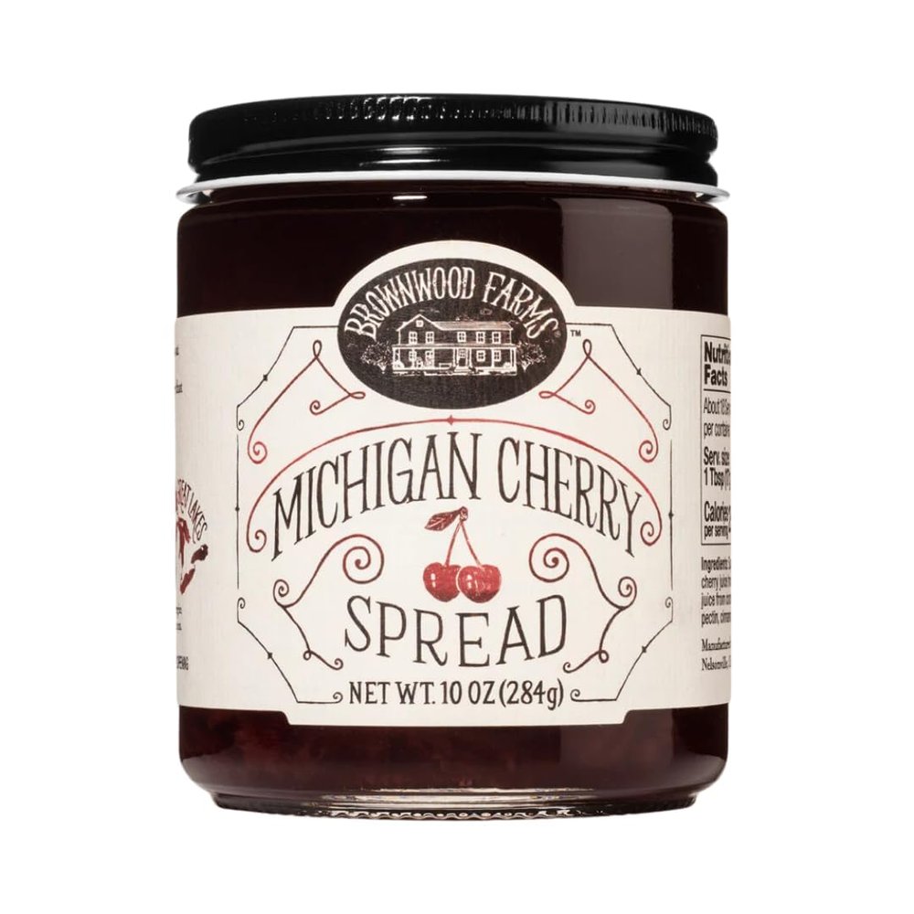 Brownwood Farms Flavored Spreads, Made in Small Batches, Versatile and Delicious, From the Great Lakes Region (10 Ounce, Michigan Cherry Spread)