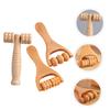Beatifufu Wooden Massage Roller Tool for Foot Neck and Shoulder Relief Handheld Body Massager for Muscle Relaxation and Acupressure Therapy 15X8X3 Inches view 2