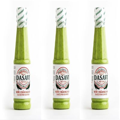 3 Packs - Lemon Green Chili Sauce - Sot Muoi Chanh Ot Xanh - 9.2 Oz