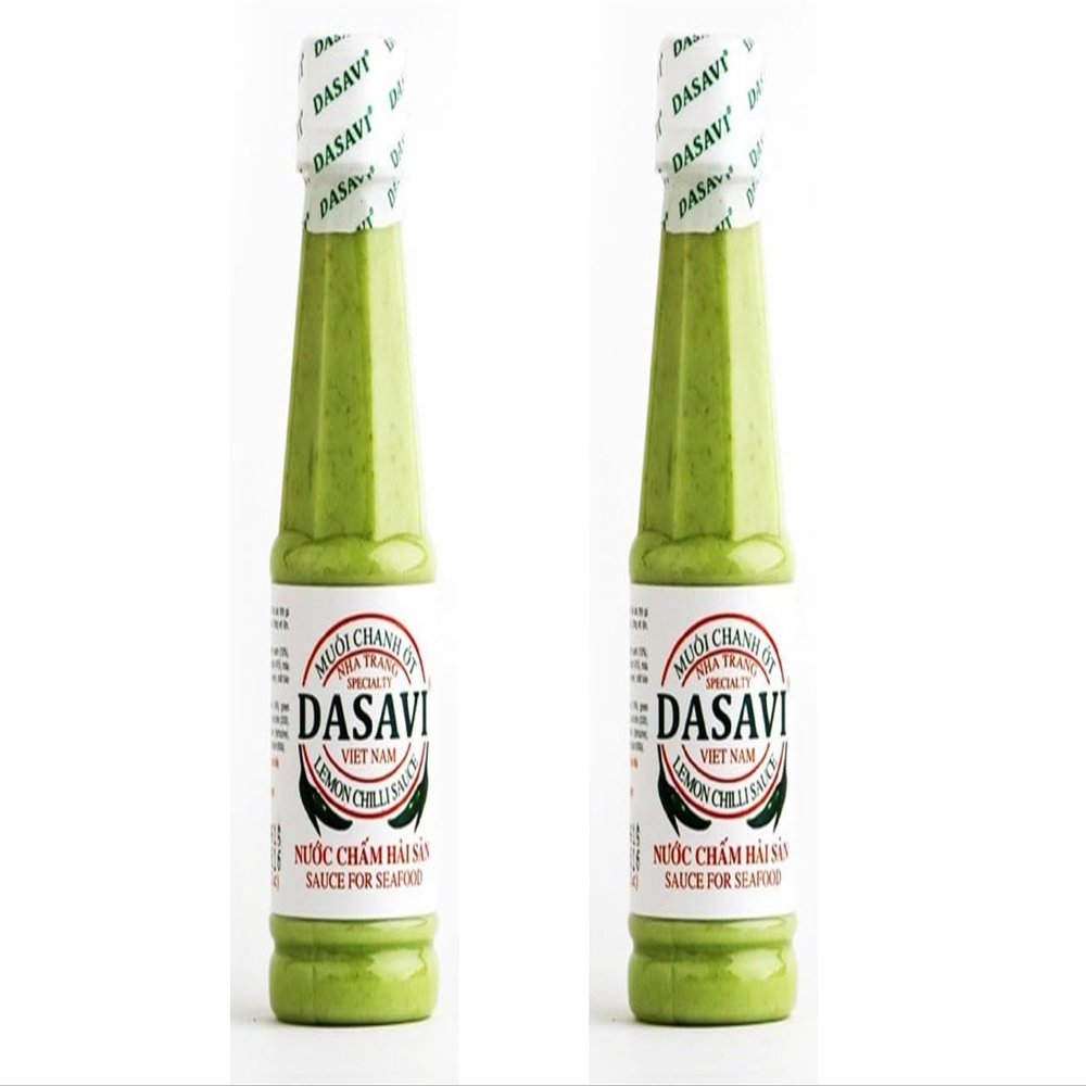 2 Packs - Lemon Green Chili Sauce - Sot Muoi Chanh Ot Xanh - 9.2 Oz