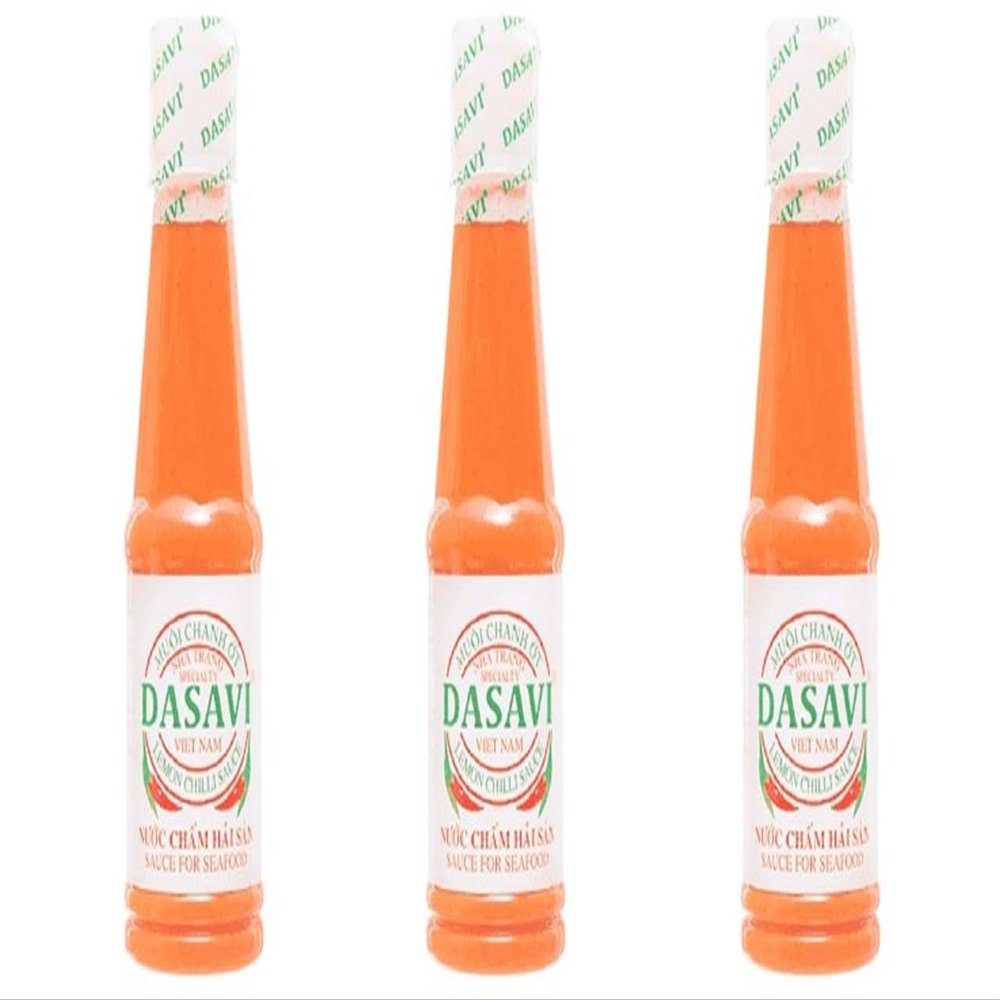 3 Packs - Lemon Red Chili Sauce - Sot Muoi Chanh Ot Do - 9.2 Oz