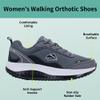 AOV Womens Walking Orthotic Shoes Lightweight Breathable Sneakers with Arch Support for Running Gym Workout BlackGray 8 view 3