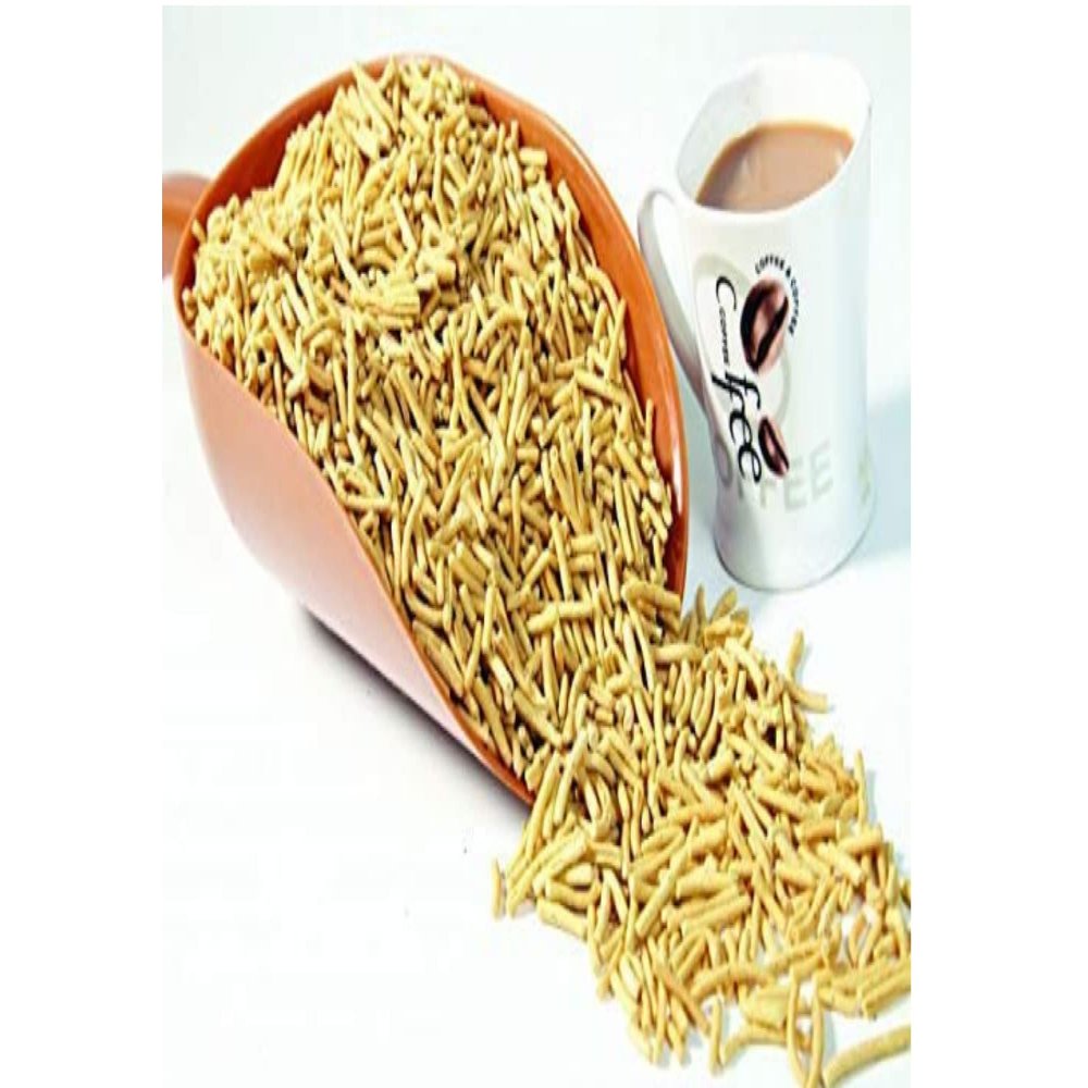 Sev Ratlami Double Laung Sev/Crispy & Crunchy Traditional Ratlami Sev/Made with All Natural Ingredients/Lightly Spiced & Flavorful/Perfect Topping for All Foods/Double Laung Sev-900g*1Pack