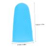 Healifty 10pcs Silicone Finger Protective Sleeves Anti-scalding Non- for Comfortable Use Heat-Resistant Fingertip Covers Blue and Green for Men and Women view 2
