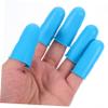 Healifty 10pcs Silicone Finger Protective Sleeves Anti-scalding Non- for Comfortable Use Heat-Resistant Fingertip Covers Blue and Green for Men and Women view 3