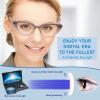 CHOFILORD 6 Pack Cat Eye Reading Glasses for Women Fashion Cute Blue Light Blocking Computer Readers Spring Hinge (A 6C Mixed, 0.00, x) view 2