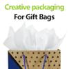 Bobobag 50 Sheets 20''X28'' Full Size White Tissue Paper Bulk for Gift Bags Gift Wrapping Weddings Birthday Showers Arts Craft Party Decoration view 3