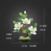 Artificial Trees Tabletop Peony Bonsai Tree Jade Bonsai Ornaments Creative Peony Flower Bonsaifor Home Office Table Decor Chinese Feng Shui Decoration Simulated Pine view 2