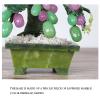 Artificial Trees Tabletop Bonsai Tree Craftsman Jade Grape Bonsai Creative High-end Ornaments Jade Carving Bonsai for Home Office Table Decor Simulated Pine view 4