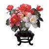 Artificial Trees Artificial Bonsai Jade Bonsai Decoration Simulation Peony Flower Potted Artificial House Plants for Decoration Office/Windowsill/Yard Simulated Pine view 1