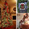 ADVcer 6 inch Christmas Red Satin Ribbon, 24 yard Long Solid Fabric Ribbon for Christmas Wedding Decoration, Grand Opening Ceremony, Gift Wrapping, Craft Car Door Bow, Chair Sash, Indoor Outdoor Party view 2