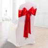 ADVcer 6 inch Christmas Red Satin Ribbon, 24 yard Long Solid Fabric Ribbon for Christmas Wedding Decoration, Grand Opening Ceremony, Gift Wrapping, Craft Car Door Bow, Chair Sash, Indoor Outdoor Party view 4