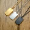 AMRECH Medical Alert ID Necklace for Men,Laser Engraved Coumadin Stainless Steel Tag Pendant Necklaces Emergency Identification First Aid-Customizable view 2