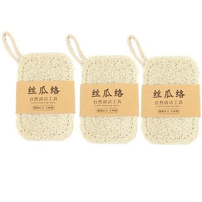 1/3/5 Natural Loofah Sponge, Non Scratch Loofah Kitchen Sponge, Washing Up Sponge Scourers, Hangable Loofah Dish Brush, Dish Sponges for Kitchen Dish Cleaning