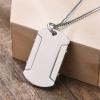 AMRECH Medical Alert ID Necklace for Men,Laser Engraved Dementia Stainless Steel Tag Pendant Necklaces Emergency Identification First Aid-Customizable view 3