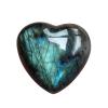 1pc Moonstone Crystal Labradorite Palm Stone Healing Quartz Gemstone Worry Stone Heart Shape for Jewllery Making Therapy view 1