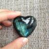 1pc Moonstone Crystal Labradorite Palm Stone Healing Quartz Gemstone Worry Stone Heart Shape for Jewllery Making Therapy view 2