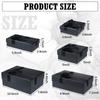 Tenceur 10 Pcs Gift Boxes with Lids Heavy Duty Nested Assorted Sizes Cardboard Gift Boxes for Presents with Ribbon for Xmas Holiday Present(Black,5 Size) view 2